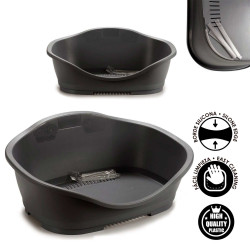 CAMA PLASTICO CINZA P ANIMAIS MED