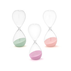 OROLOGIO SABBIA 30CM ASS 3 COL PASTEL 60 MIN APROX