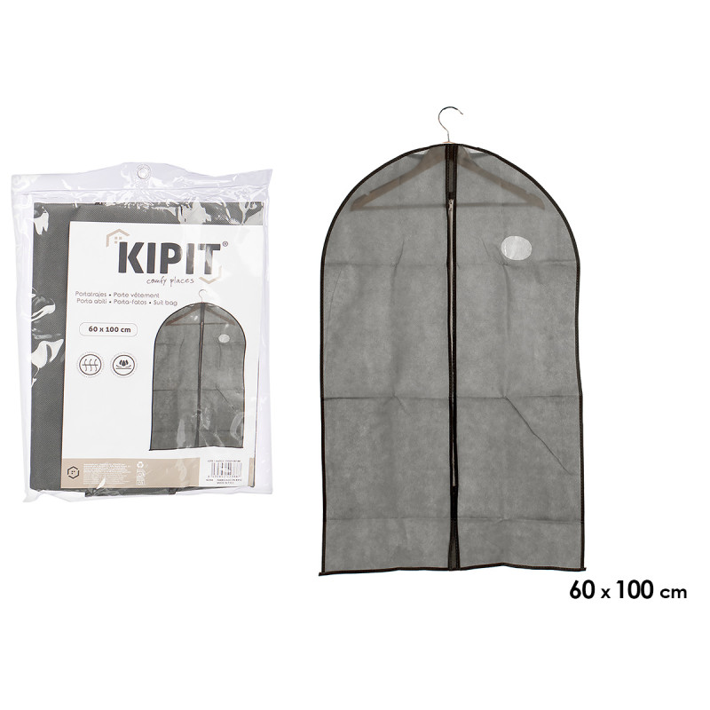 GREY SUIT BAG 60X100CM