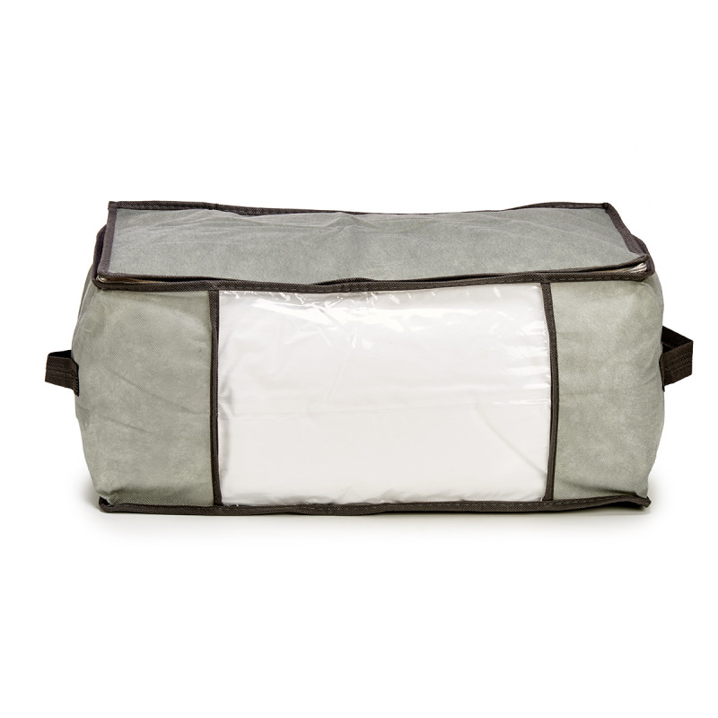 CAJA GUARDA ROPA GRIS 45X30X20CM