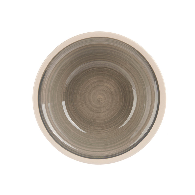STONEWARE SOUP PLATE GREY 21CM