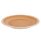 PIATTO DA DESSERT IN GRES CON BORDO BEIGE 19CM