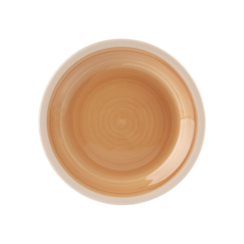 ASSIETTE À DESSERT EN GRÈS BEIGE BORD 19CM