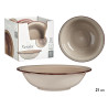 DEEP DISH EARTH COLOUR STONEWARE WITH EDGE 20,5CM