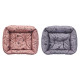 RECTANGULAR PET BED ASSORTED 2 COLOURS 60X50CM