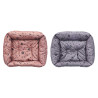 RECTANGULAR PET BED ASSORTED 2 COLOURS 60X50CM