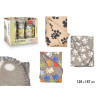 PET BLANKET PAWS ASSORTED 3 COLOURS 125X157CM