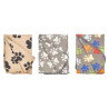 LIT POUR ANIMAUX EMPREINTES ASSORT 3 C 125X157CM