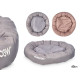 ROUND PET BED ASSORTED 2 COLOURS 60CM