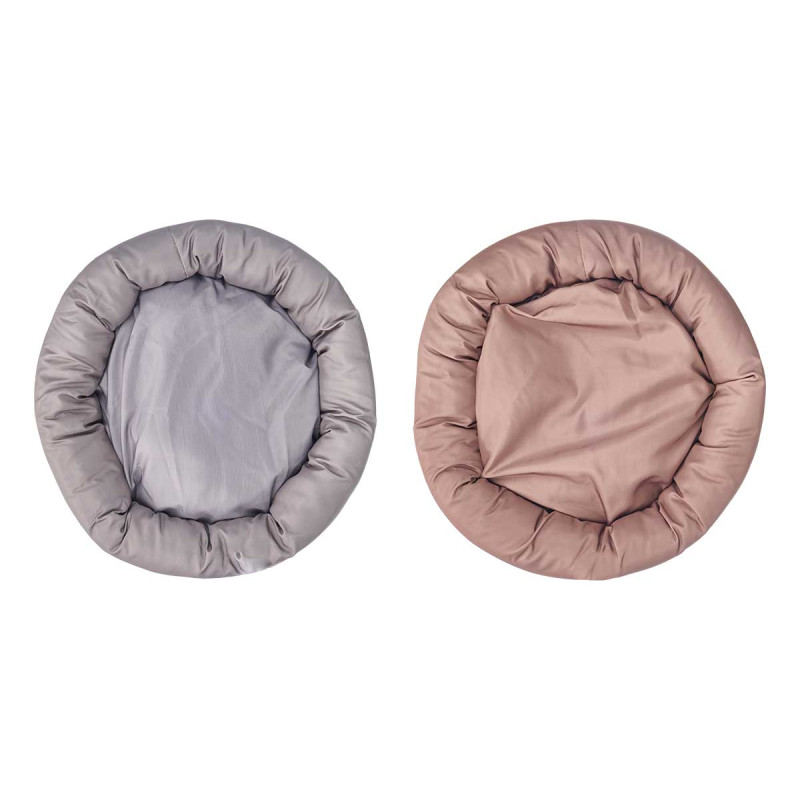 ROUND PET BED ASSORTED 2 COLOURS 60CM