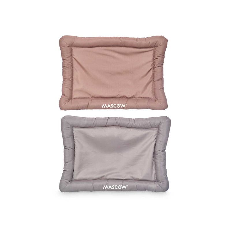 RECTANGULAR PET BED ASSORTED 2 COLOURS 85X60CM