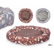 CUNA MASCOTA RED HUESO HUELLAS SURT 2 COL 60CM