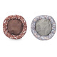 PET BED ROUND BONE PAWS ASSORTED 2 COLOURS 60CM