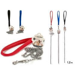SMALL LEASH CHAIN 1,2M MIX 3 COLOURS