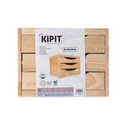 CASSETTIERA DI LEGNO 3 CASSETTI