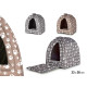 PET HUT TRIANGLE PAWS 2 COL MIX