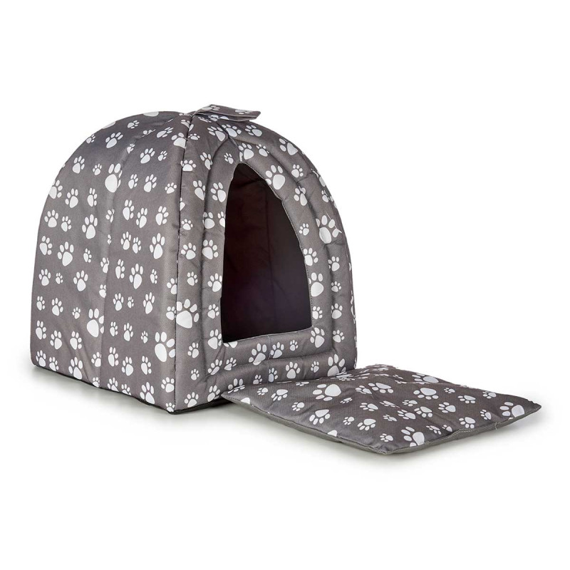 PET HUT TRIANGLE PAWS 2 COL MIX