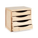 WOOD CHEST OF 3 DRAWERS