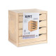 WOOD CHEST OF 3 DRAWERS