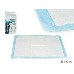 TAPPETTINO ASSORBENTE 10 PEZZI 60X60CM CON ADESIVO