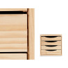 CASSETTIERA DI LEGNO 4 CASSETTI