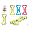 TEETHING RING 2 HANDLES SILICONE 19CM ASSORT 3