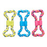 TEETHING RING 2 HANDLES SILICONE 19CM ASSORT 3