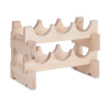 PORTABOTTIGLIE LEGNO IMPILABILE 6 BOTT