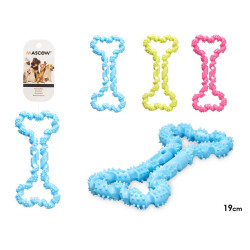 BRINQUEDO P CAO SILICONE 19CM SORT 3