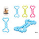 ANNEAU DENTITION SILICONE POIGNÉES 19CM ASSORT 3