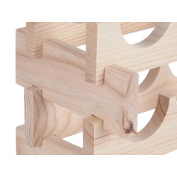 PORTABOTTIGLIE LEGNO IMPILABILE 6 BOTT