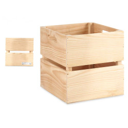 SCATOLA DI LEGNO APERTA 30 X 30 CM