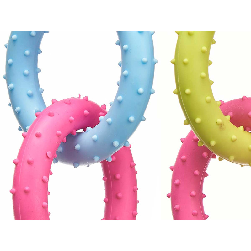 2 SILICONE RINGS 8CM ASSORT 3