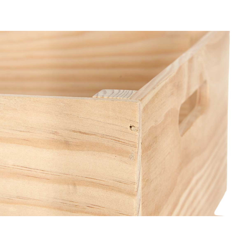 SCATOLA DI LEGNO APERTA 30 X 30 CM