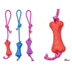 BOLA SILICONE COM CORDA 35CM SORT 3