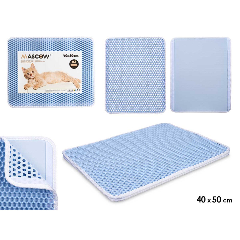 CAT´S MAT DOUBLE LAYER BLUE 40 X 50 CM