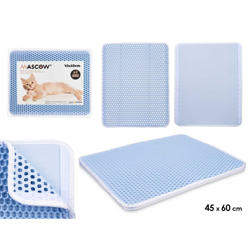 ZERBINO CASSETTA DOPPIO STRATO BLU 45 X 60 CM