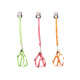 PET LEASH 1,2 M W/HARNESS REFLECT SMALL ASSORT 3
