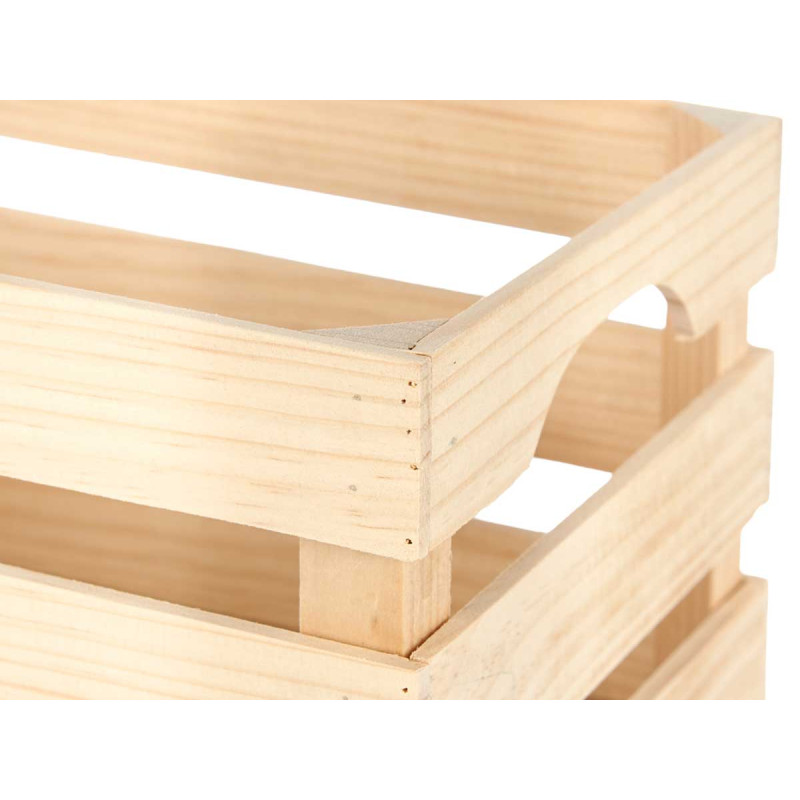 SCATOLA DI LEGNO APERTA 36 X 26 CM