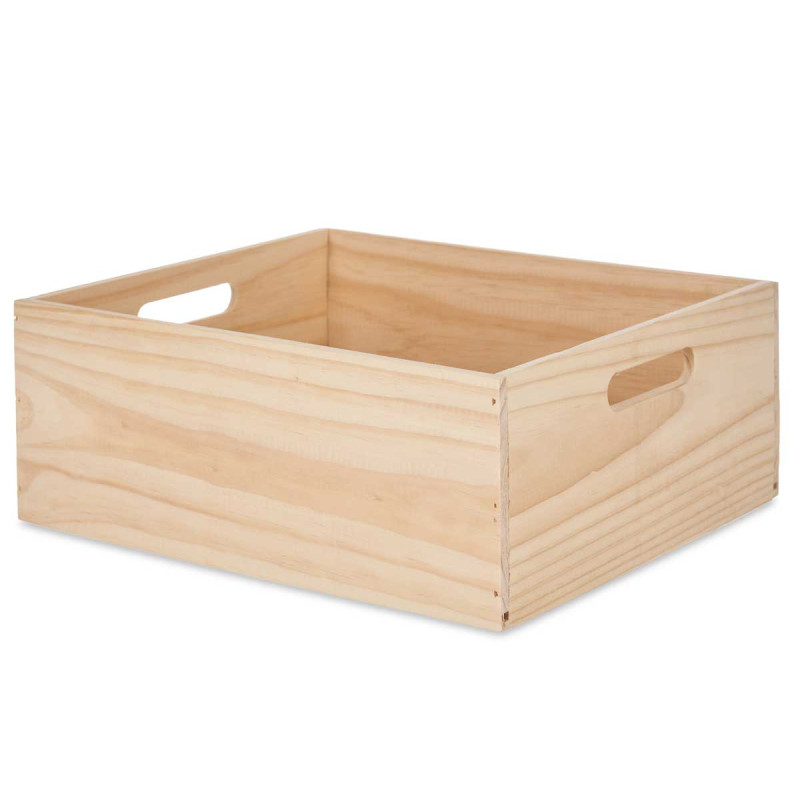 SCATOLA DI LEGNO CHIUSA 36 X 31 CM