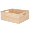 46 X 31 CM REINFORCED OPEN WOOD BOX