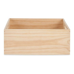 46 X 31 CM REINFORCED OPEN WOOD BOX