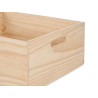 46 X 31 CM REINFORCED OPEN WOOD BOX