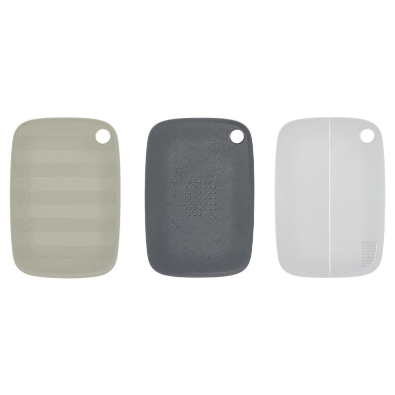 SET 3 PLASTIC CUTTING BOARD ASRT 3 COL