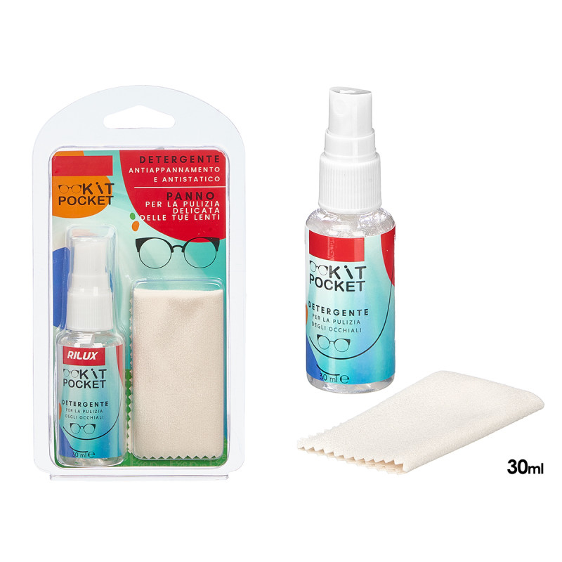 NETTOYANT LUNETTES 30ML CHAMOIS