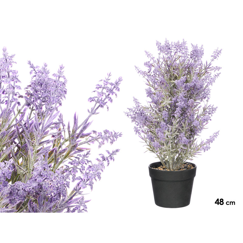 LAVENDER PLANT POT STONE 48CM