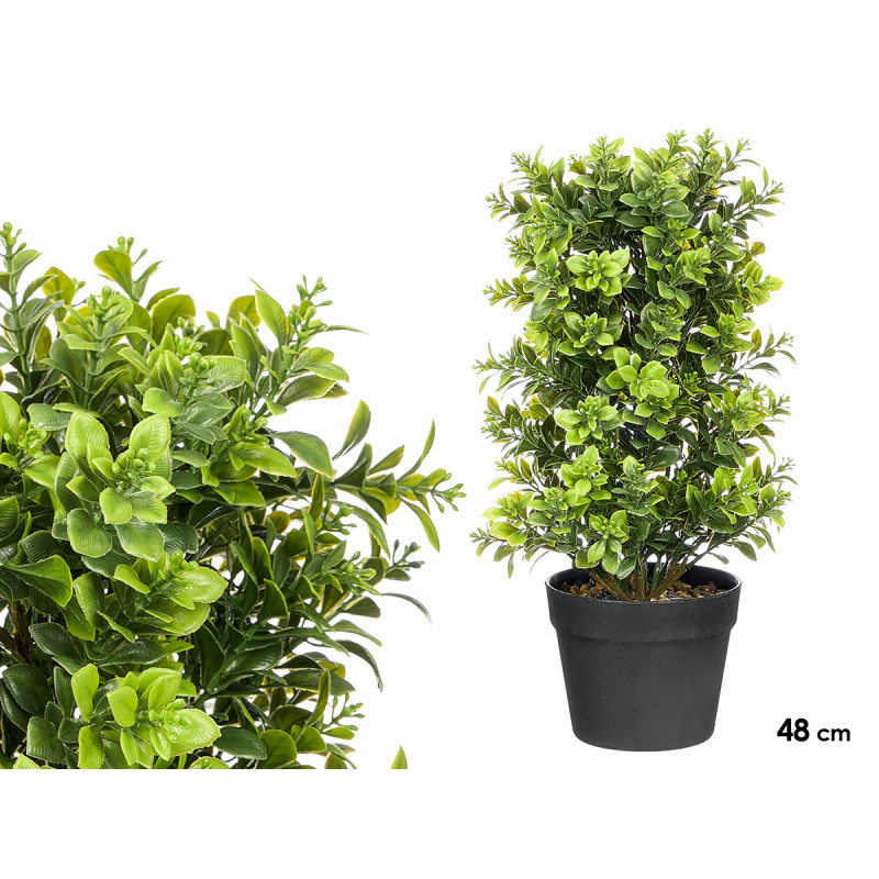 GREEN PLANT POT STONE 48CM