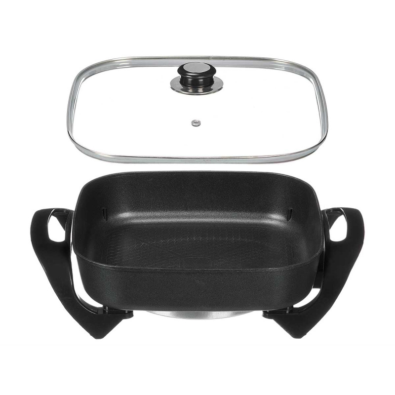 PADELLA ELETTRICA QUADRATA MULTIFUNZIONE 1500W