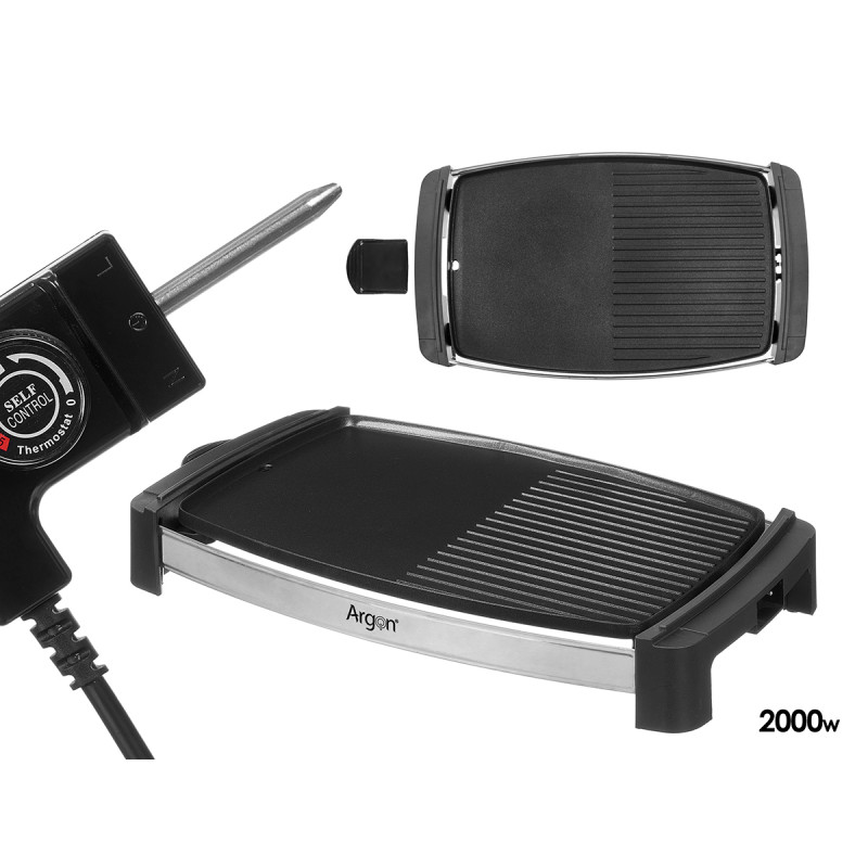 ELECTRIC STEEL GRILL PAN 2000W