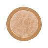 TAPPETO JUTA ANTISCIVOLO RDND PELO BEIGE 100CM